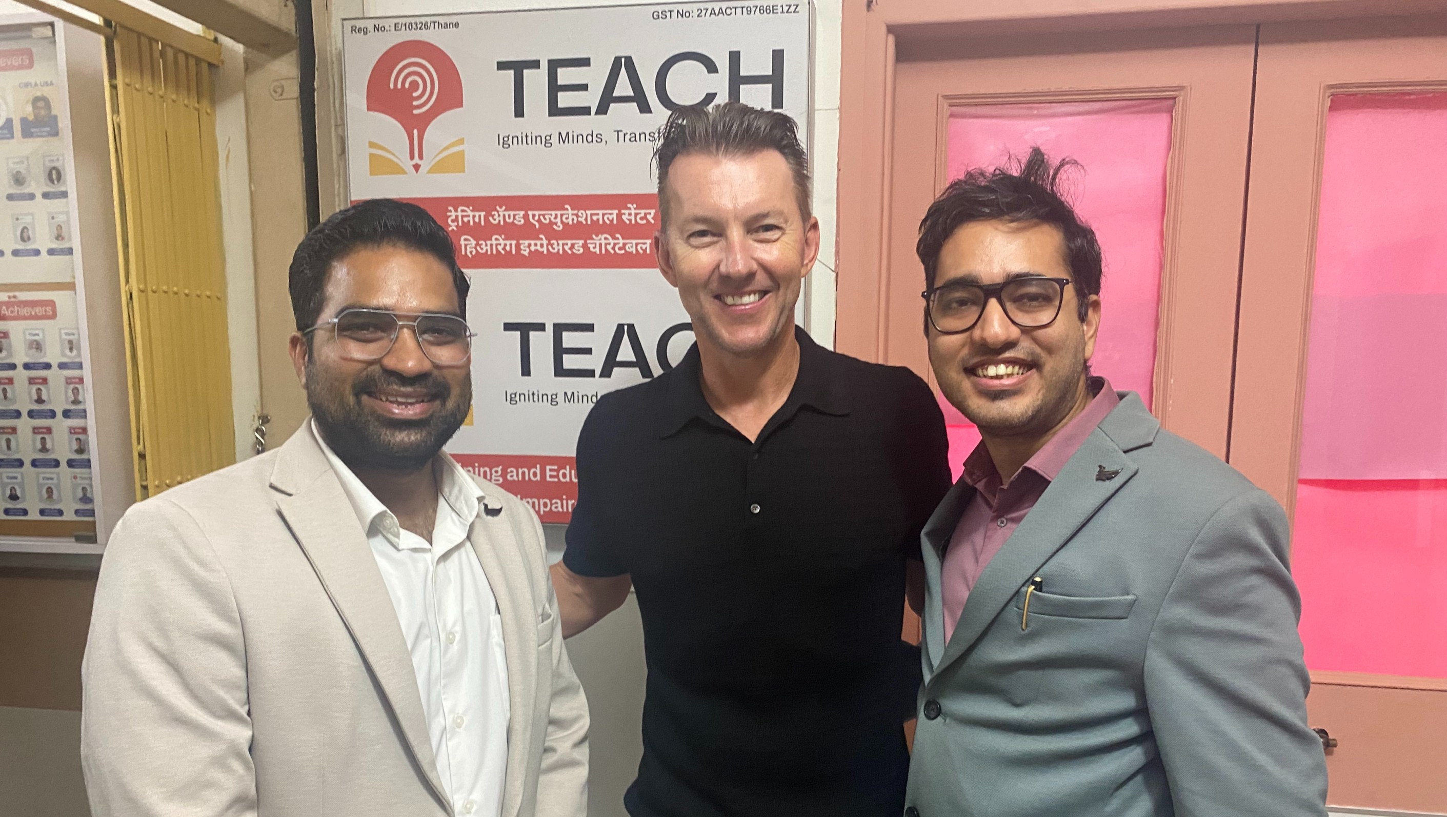 Australian Cricketing Legend Brett Lee Visits TEACH to Champion Higher Education for Deaf & Hard of Hearing Youth